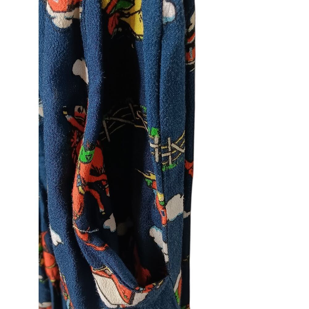 HVN Printed Crepe Rodeo Gia Jumpsuit SZ 6 - Picture 10 of 14